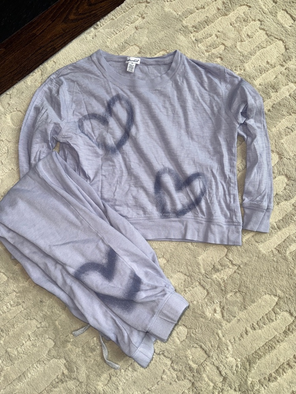 Splendid Lavender Heart 💜 Kids Long Sleeve and Jogger Set 10